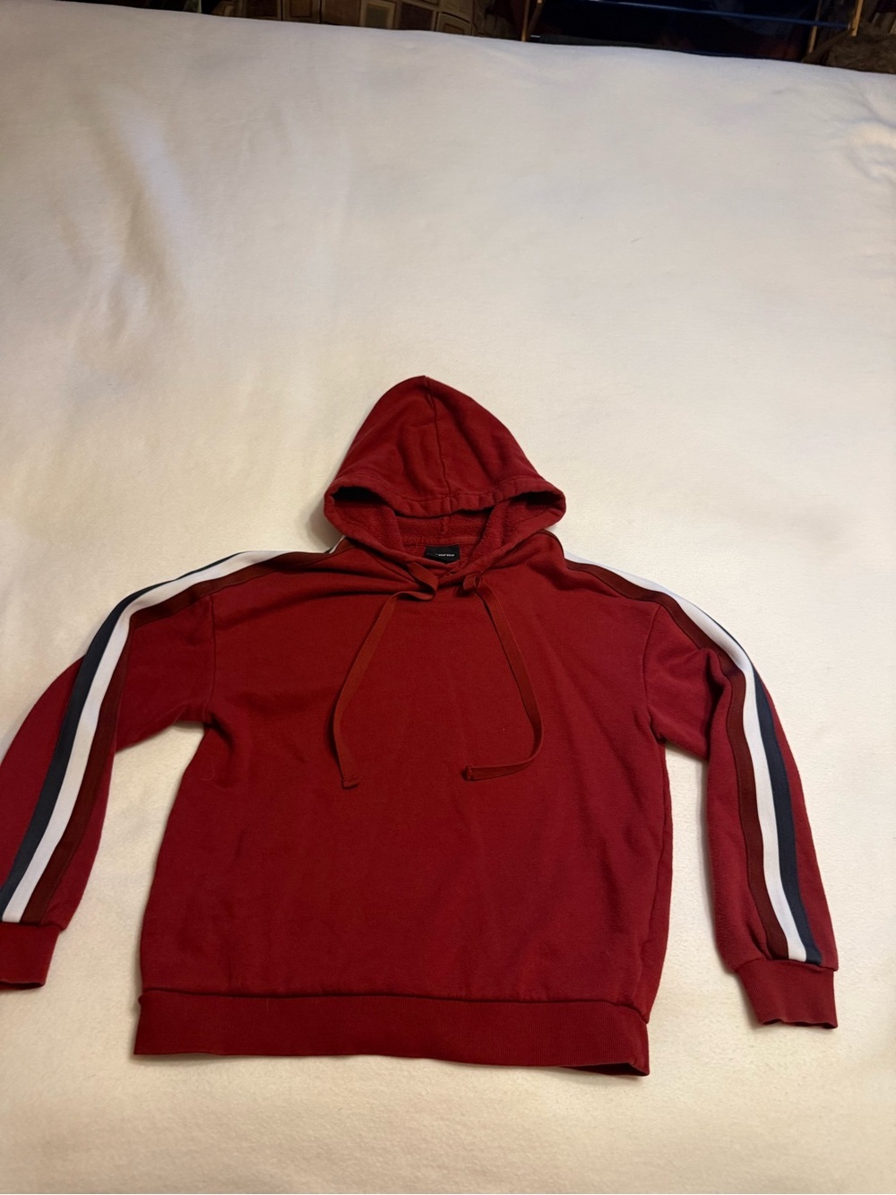 Who What Wear Brick Red Textured Hoodie
